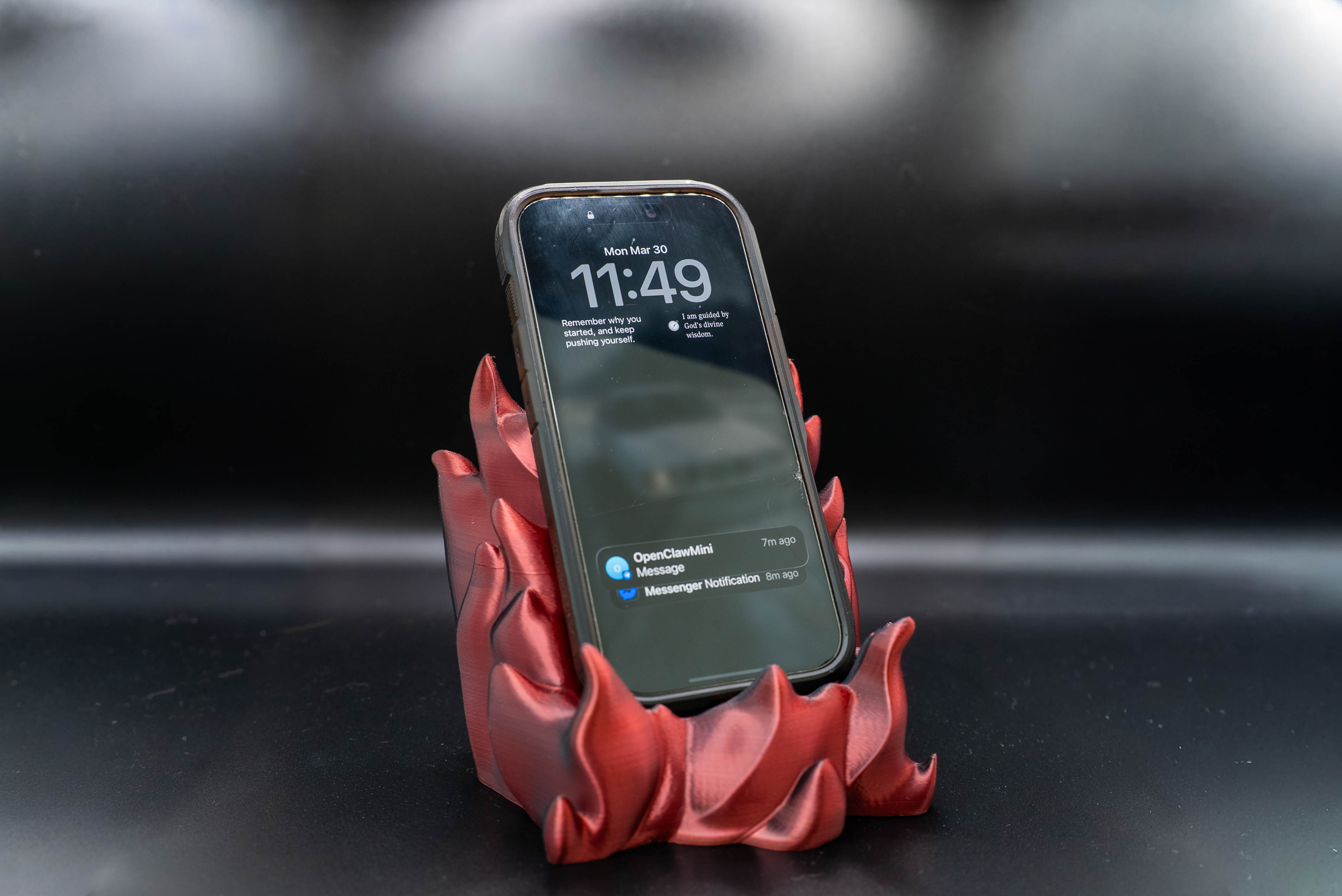 Flame Phone Stand model